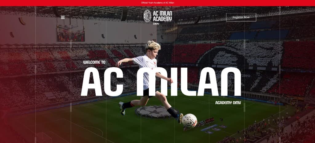 AC Milan Academy DMV website
