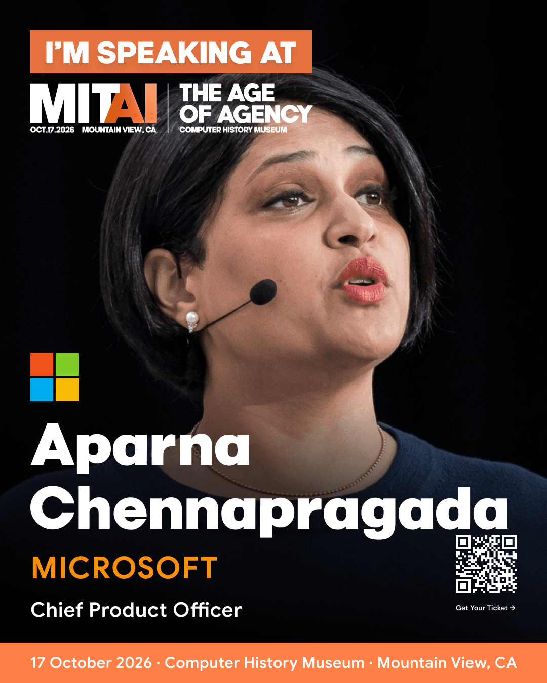 MITAI LinkedIn speaker announcement for Aparna Chennapragada