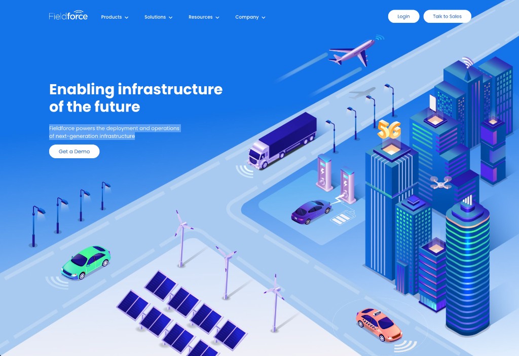 Fieldforce platform interface after the redesign